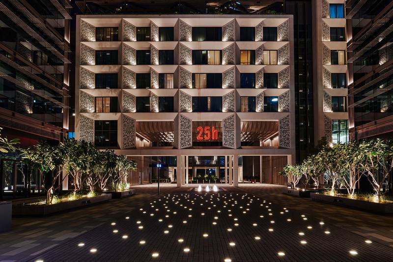 Exterior of 25Hours Hotel One Central. Photo: 25Hours Hotel One Central